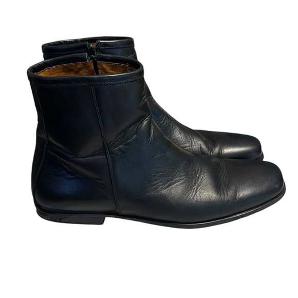 Coach Men's Leather Boots Made in Italy Black 10 Office Going Out Business - Picture 1 of 12